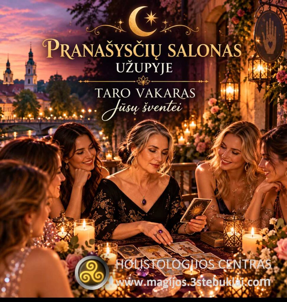 Pranašysčių salonas Užupyje – grupinis Taro kortų vakaras su Sandra Ela'Ya Vilniuje