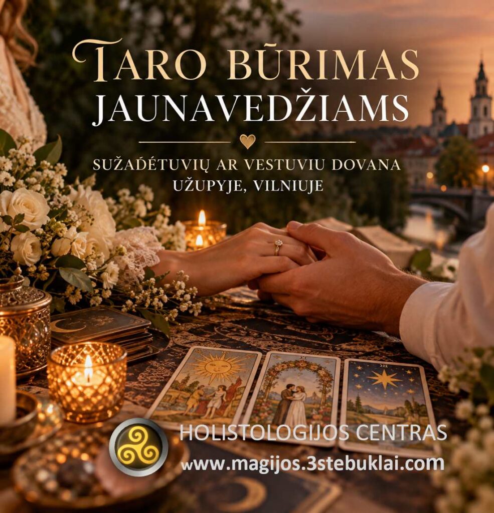 Meilės Taro jaunavedžiams – romantiškas Taro kortų vakaras porai Užupyje, Vilniuje